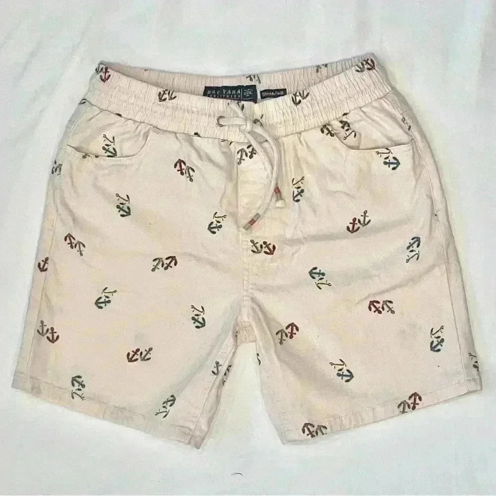 Raw Yard Industries Pink Nautical/Anchor Printed Shorts